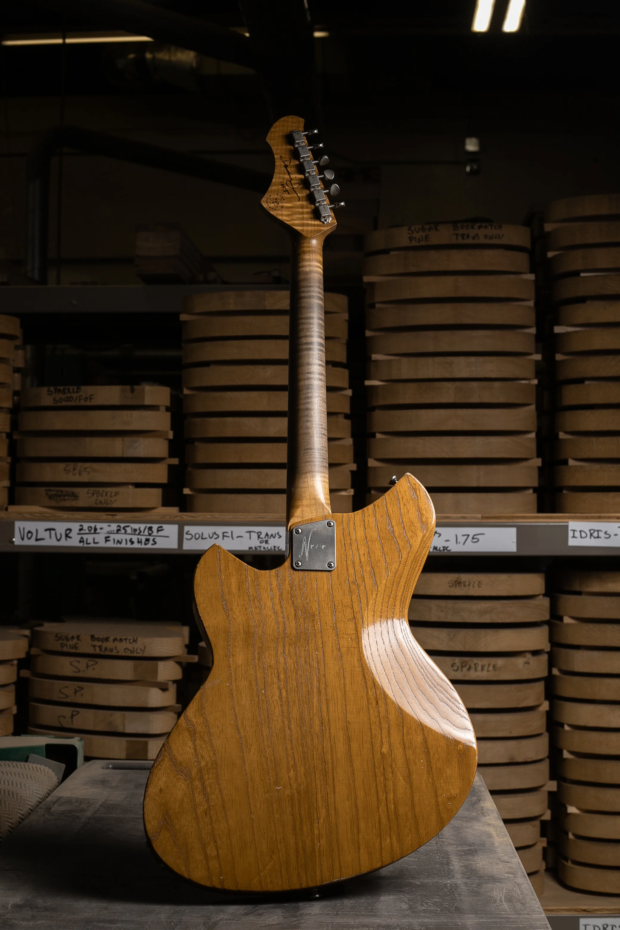 Novo Signature MIRIS J - Aged Pelham Burst w/ Amber Back & Sides (1 of 5) - Image 4