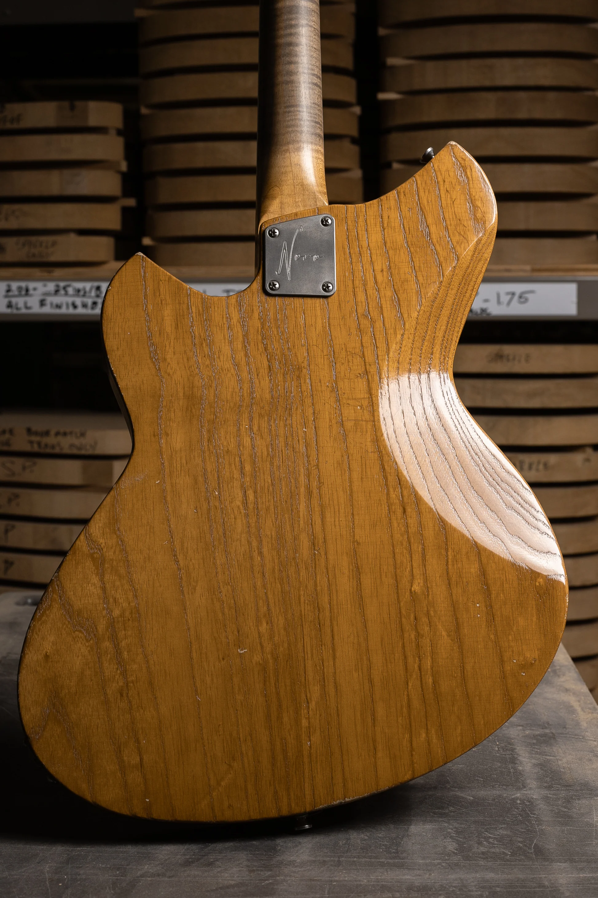 Novo Signature MIRIS J - Aged Pelham Burst w/ Amber Back & Sides (1 of 5) - Image 5