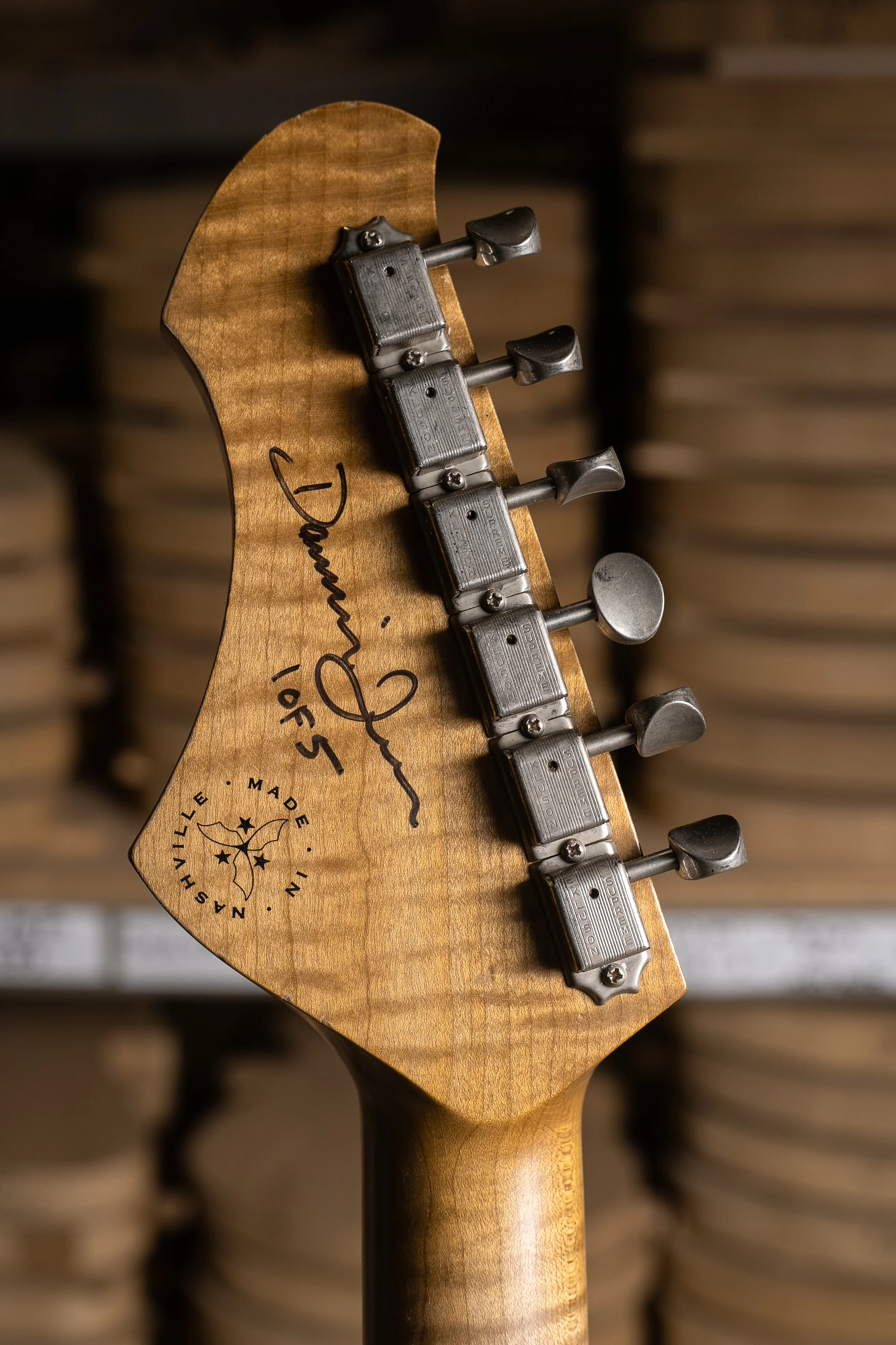 Novo Signature MIRIS J - Aged Pelham Burst w/ Amber Back & Sides (1 of 5) - Image 7