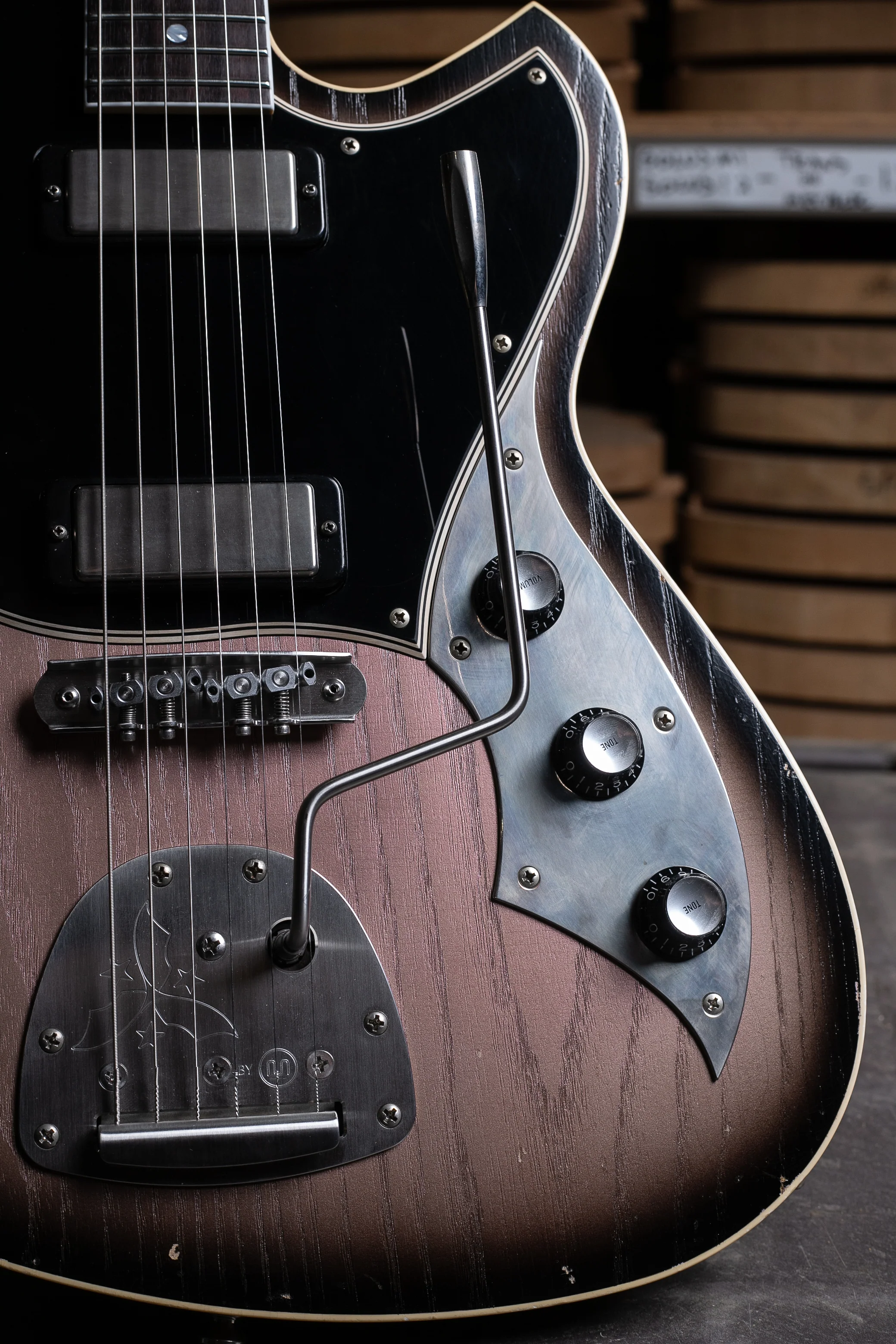 Novo Signature MIRIS J - Heather Mist Burst w/ Amber Back & Sides (3 of 5) - Image 3
