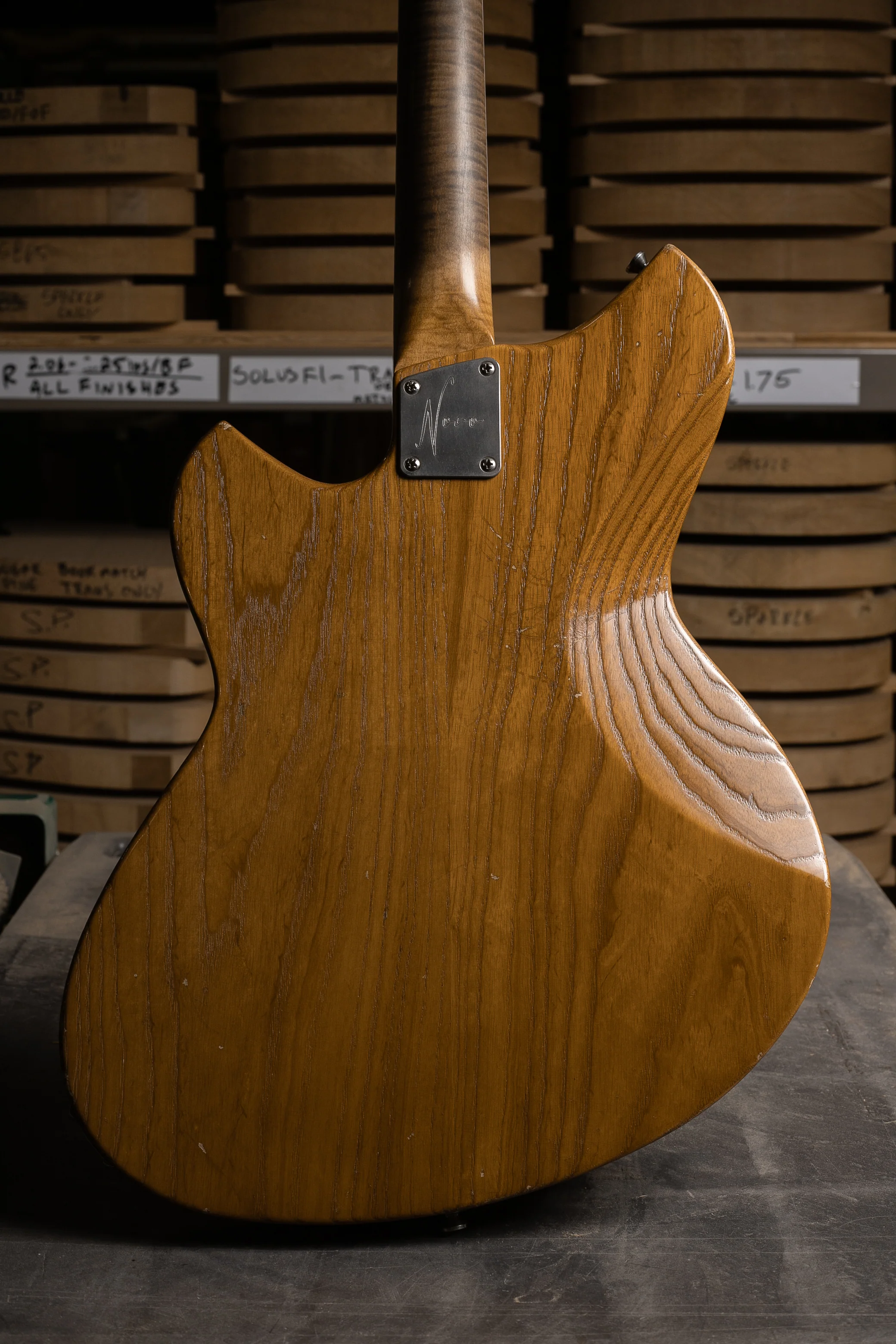 Novo Signature MIRIS J - Heather Mist Burst w/ Amber Back & Sides (3 of 5) - Image 5