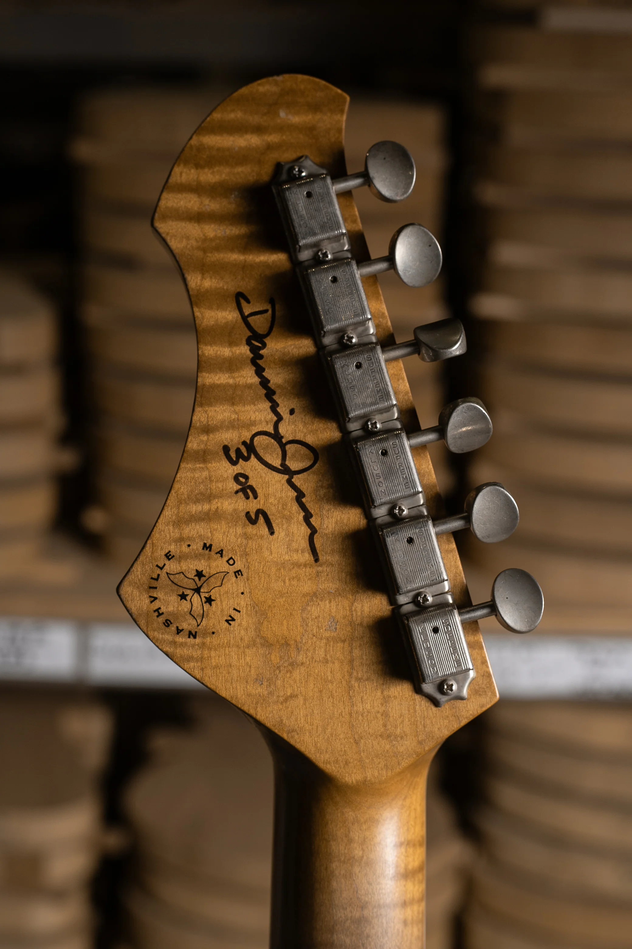 Novo Signature MIRIS J - Heather Mist Burst w/ Amber Back & Sides (3 of 5) - Image 7