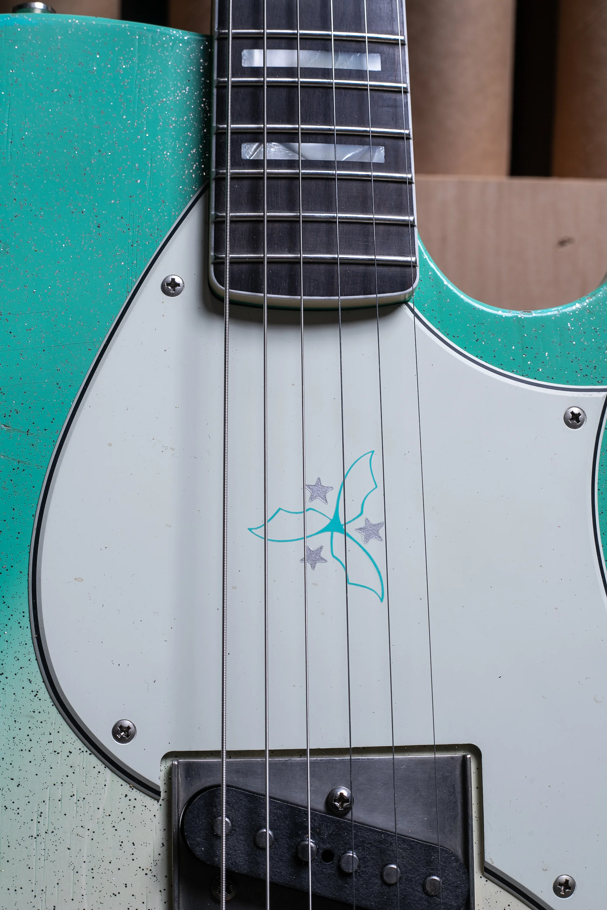Signature SOLUS F1 - Seafoam Silvertone Burst - Image 4